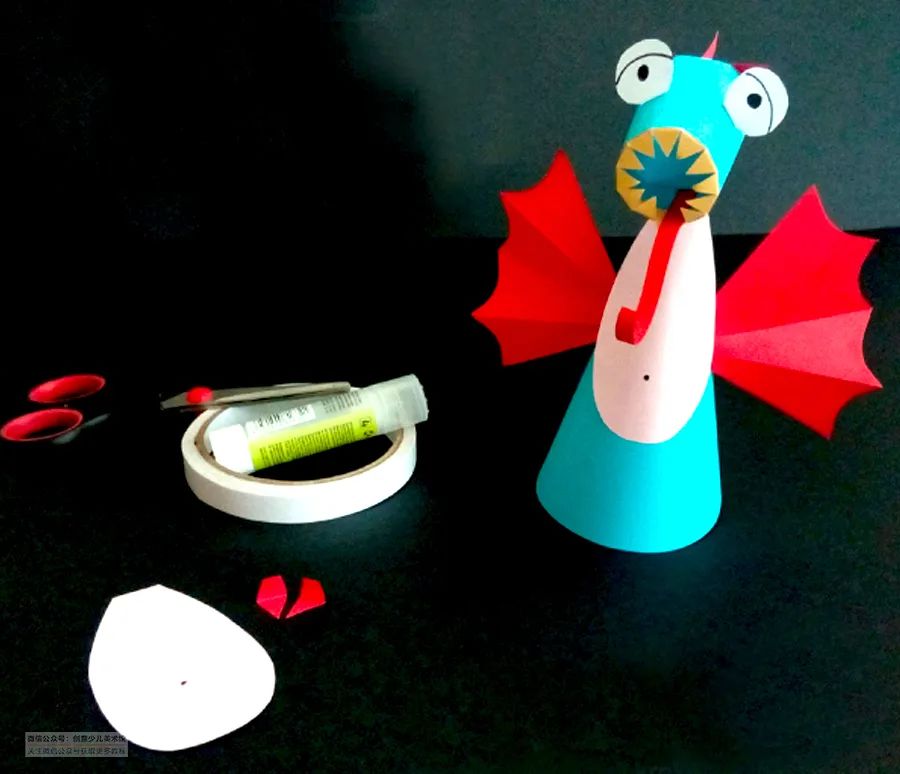 小恐龙简单又可爱手工,手工屋制作立体错觉小恐龙教程