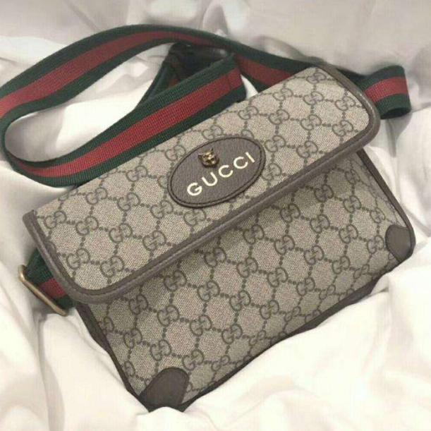 gucci虎头腰包标志会掉吗,gucci虎头腰包男士搭配