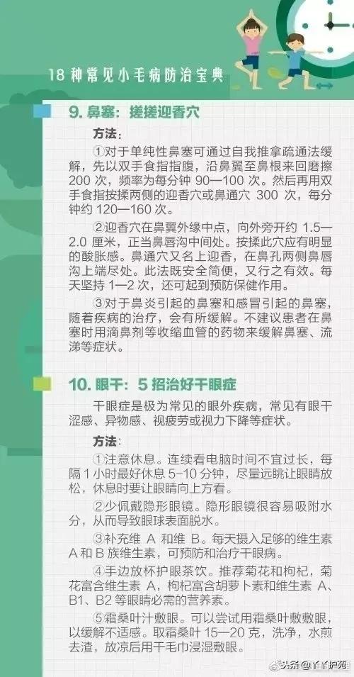 小毛病诊治不求人,小毛病治疗小知识