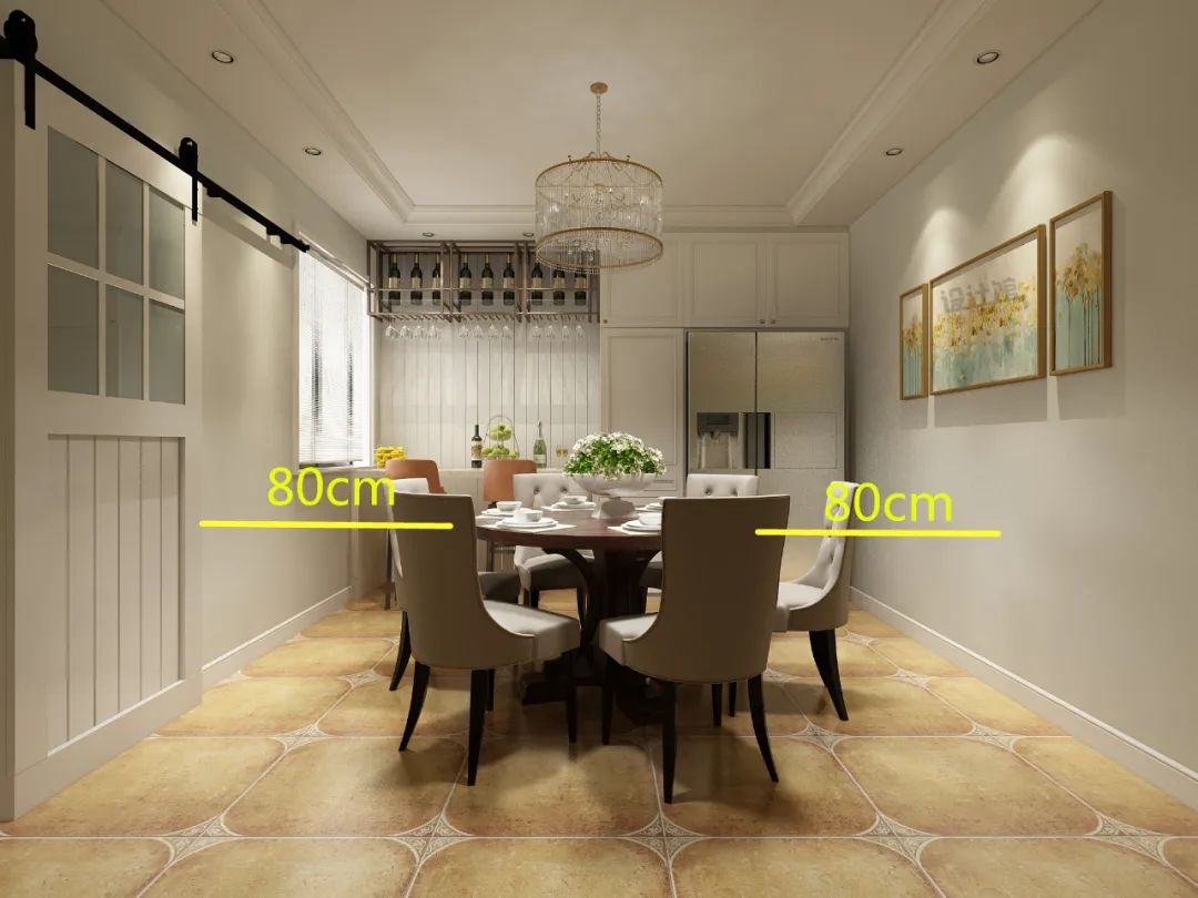 餐桌椅尺寸摆放,餐桌加椅子尺寸多少最合适