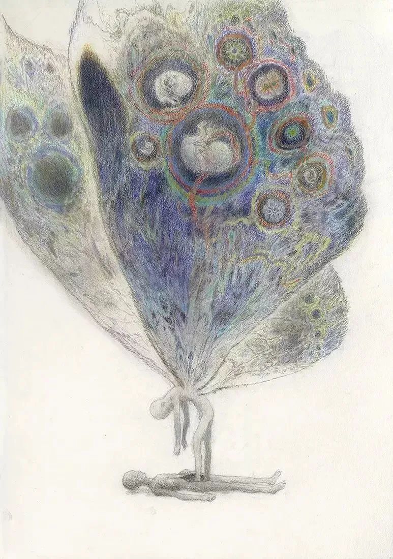 大鱼海棠唯美漫画插画设计,马克笔插画大鱼海棠