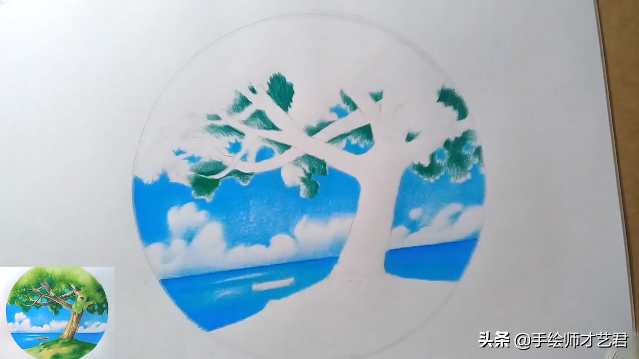 用彩铅画简单好看的风景画教程,彩铅画风景画教程入门简单