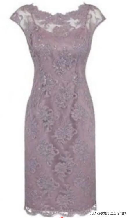 春天的手工白色蕾丝连衣裙,布艺蕾丝连衣裙