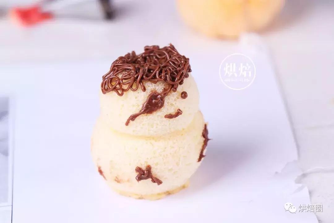 雪人蛋壳戚风,雪人蛋壳戚风教学