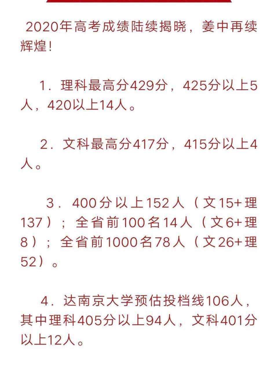 泰州姜堰中学,泰州姜堰中学录取分数线
