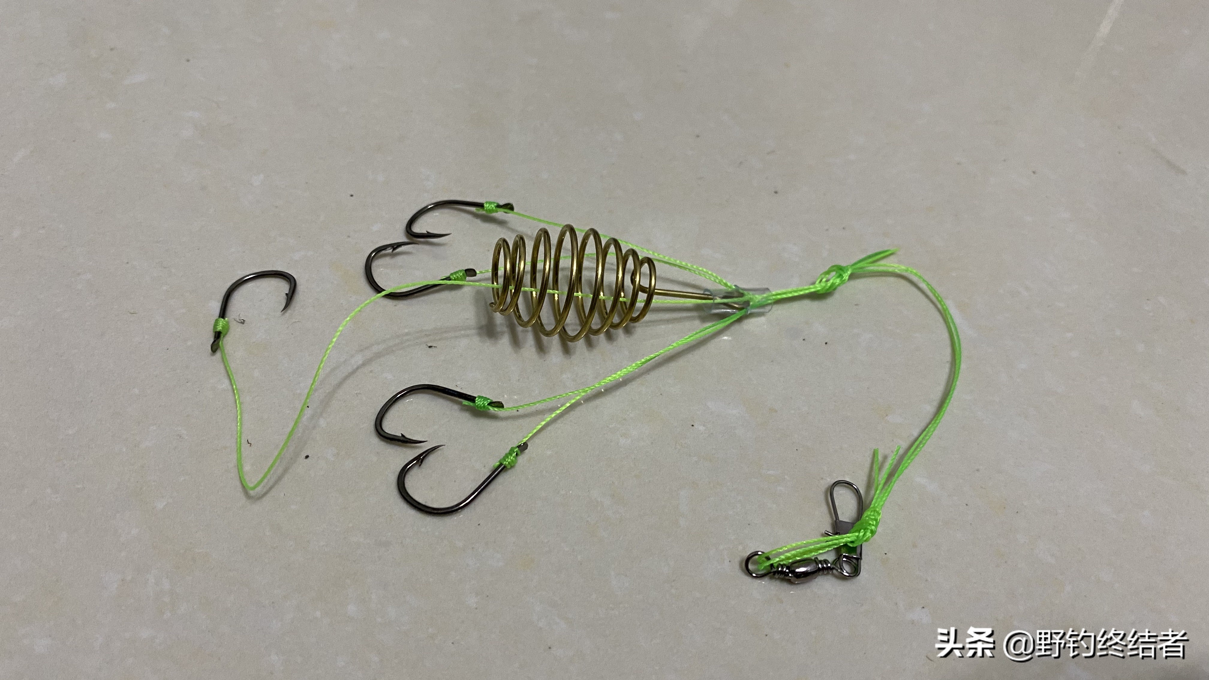 海竿钓鲤鱼爆炸钩最佳线组绑法,夏季野钓鲤鱼爆炸钩饵料配方