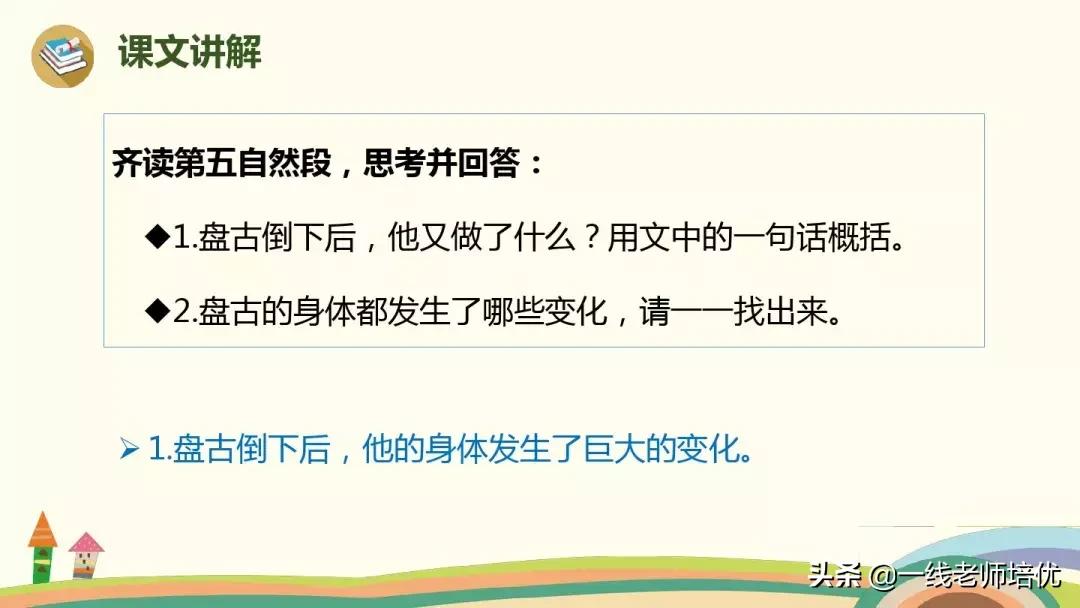 四上语文盘古开天地课文讲解视频,四年级上册12课盘古开天地动画片