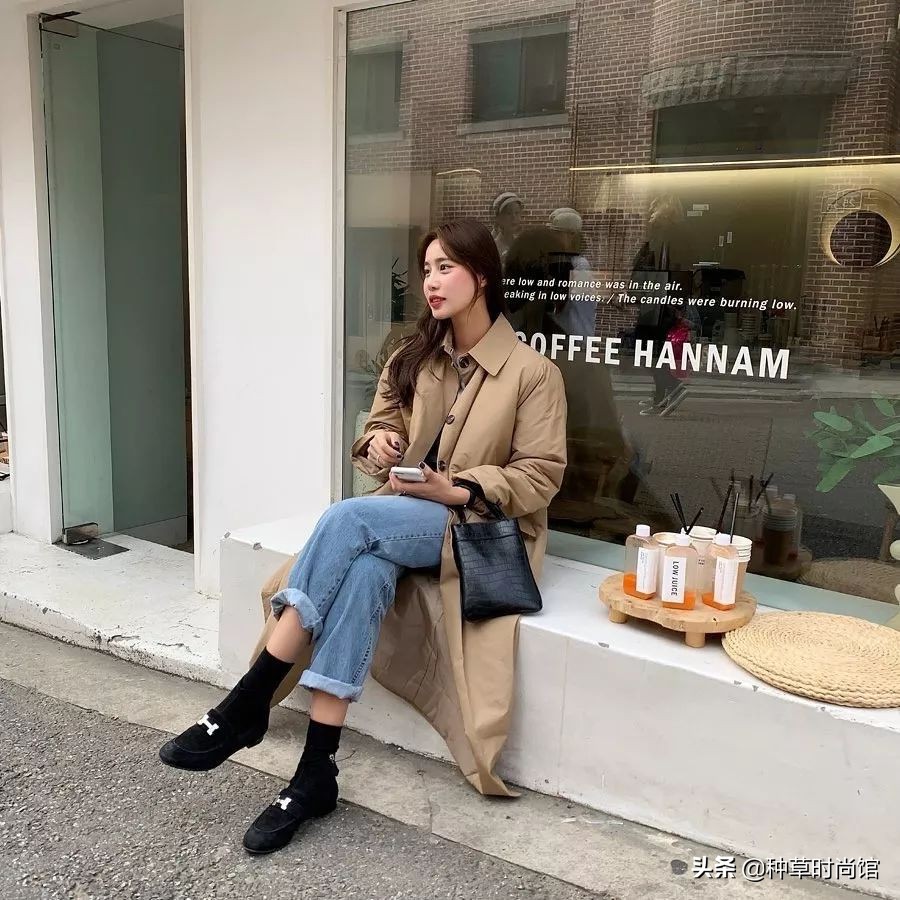 长皮衣外套女怎么穿好看,肥大的外套怎么穿好看