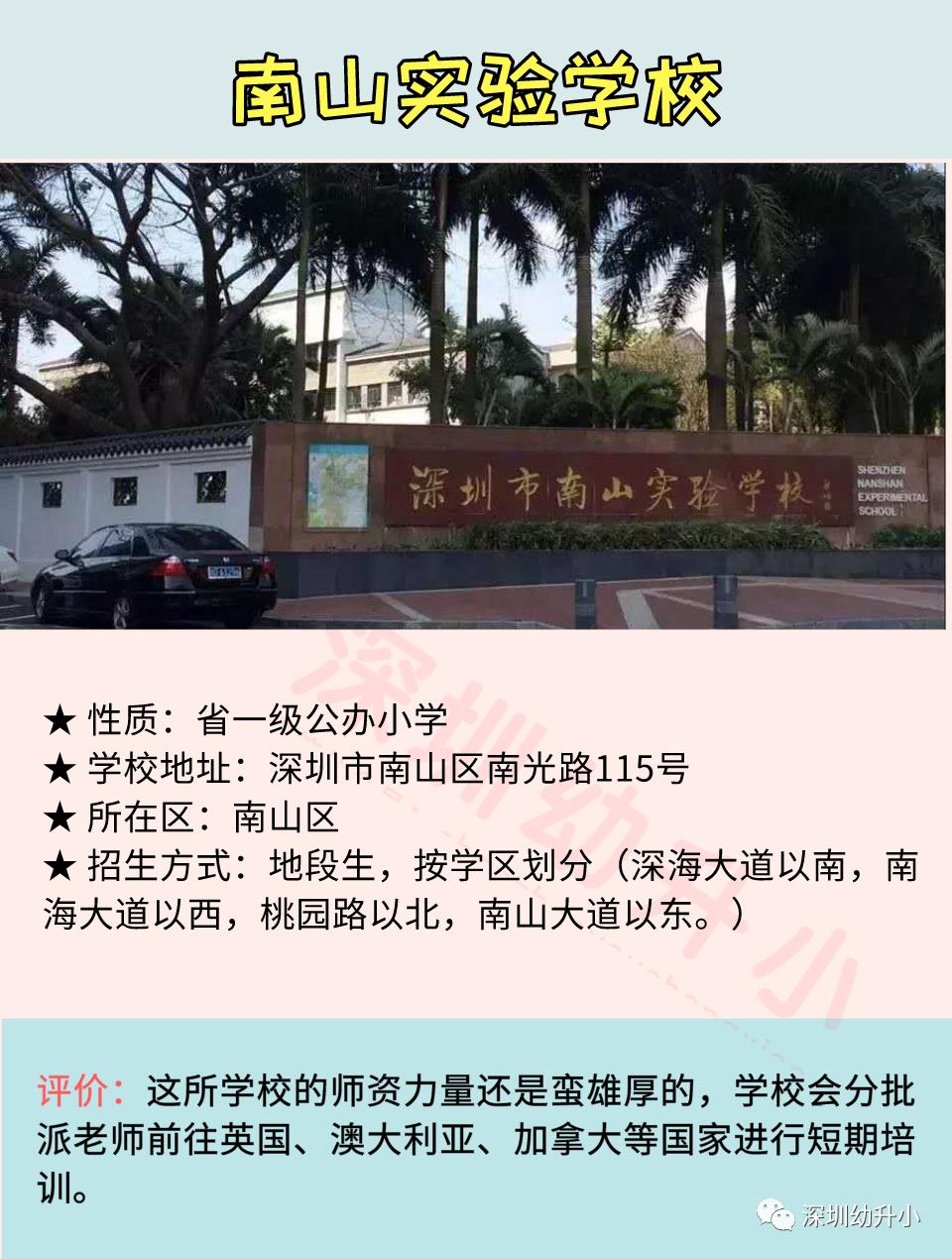 2020深圳小学排名前100名名校,深圳十大小学学校排名榜