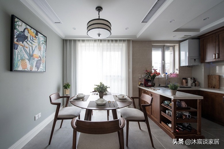 当北欧风格遇上新中式,北欧混搭美式小户型装修