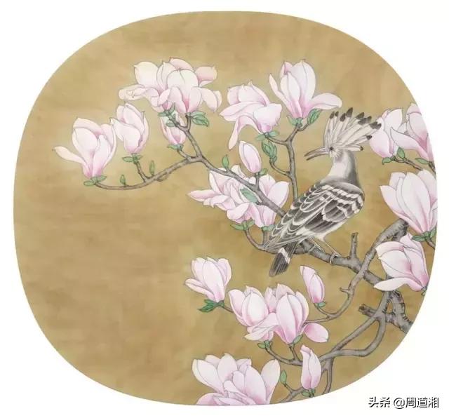 宋人工笔花鸟临摹步骤,工笔花鸟玉兰的画法