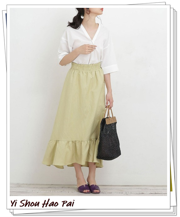 亚麻长半身裙如何搭配,亚麻裙半身裙怎么搭配上衣
