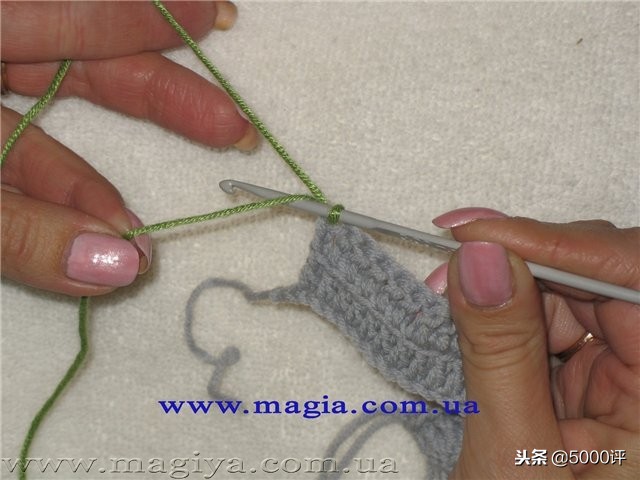 倒钩针收边方法图解,倒钩针收边的视频教程