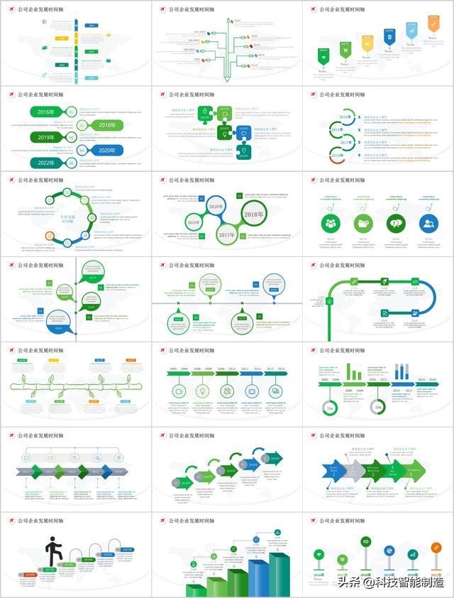 ppt简易排版学习ppt模板,精美ppt模板整理各种漂亮的图表