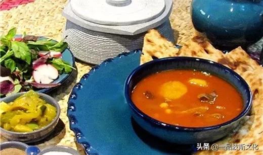 青海美食羊肉泡馍,美食伊朗