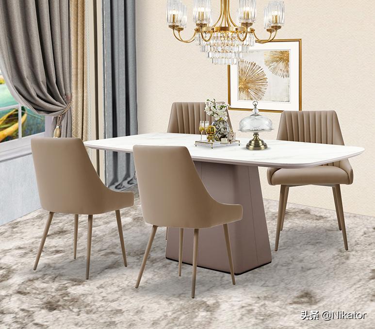 美式装修餐桌用圆的还是方的,餐厅较大餐桌选方的还是圆的好