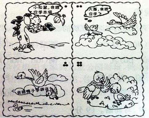 植树节看图写话一年级20至30字,一年级给奶奶吃苹果看图写话30字