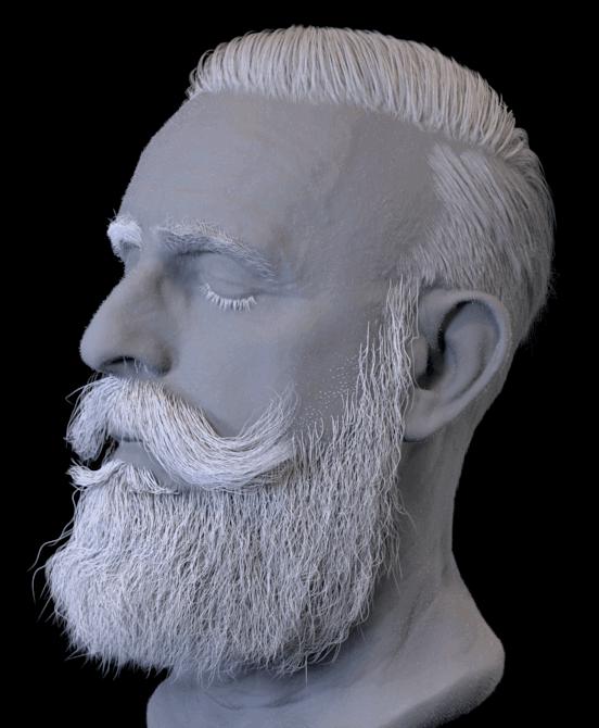 3d防脱发动画,毛发生长3d动画