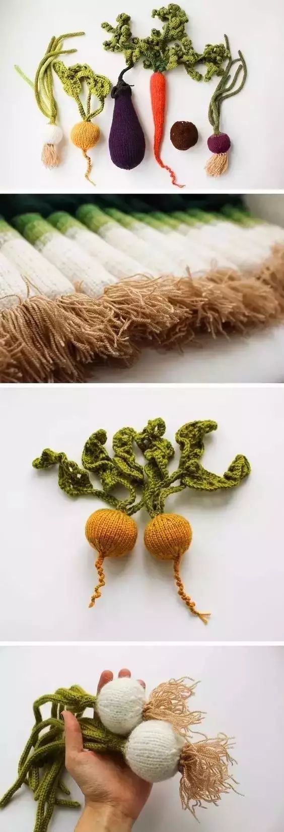 适合幼儿园宝宝的手作编织毛线 (毛线编织水果蔬菜教程)