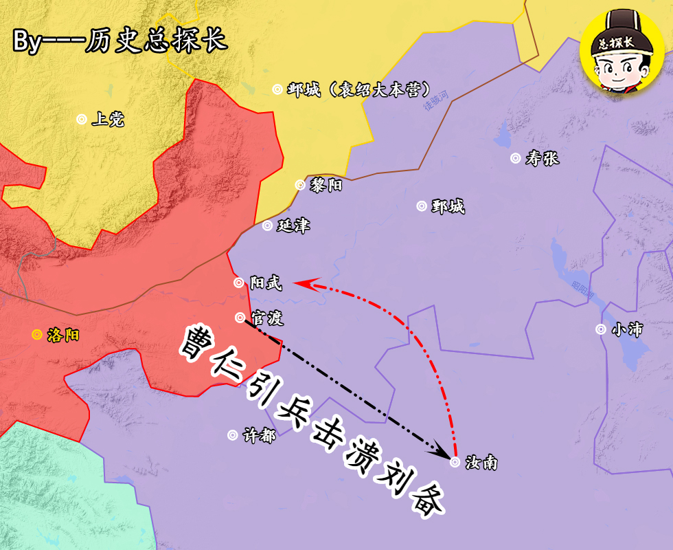 官渡之战曹操带领谁进攻乌巢,官渡之战曹操歼灭袁绍