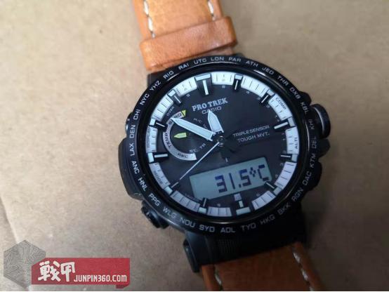 casio卡西欧户外登山运动表,卡西欧七年电力复古手表橙色测评