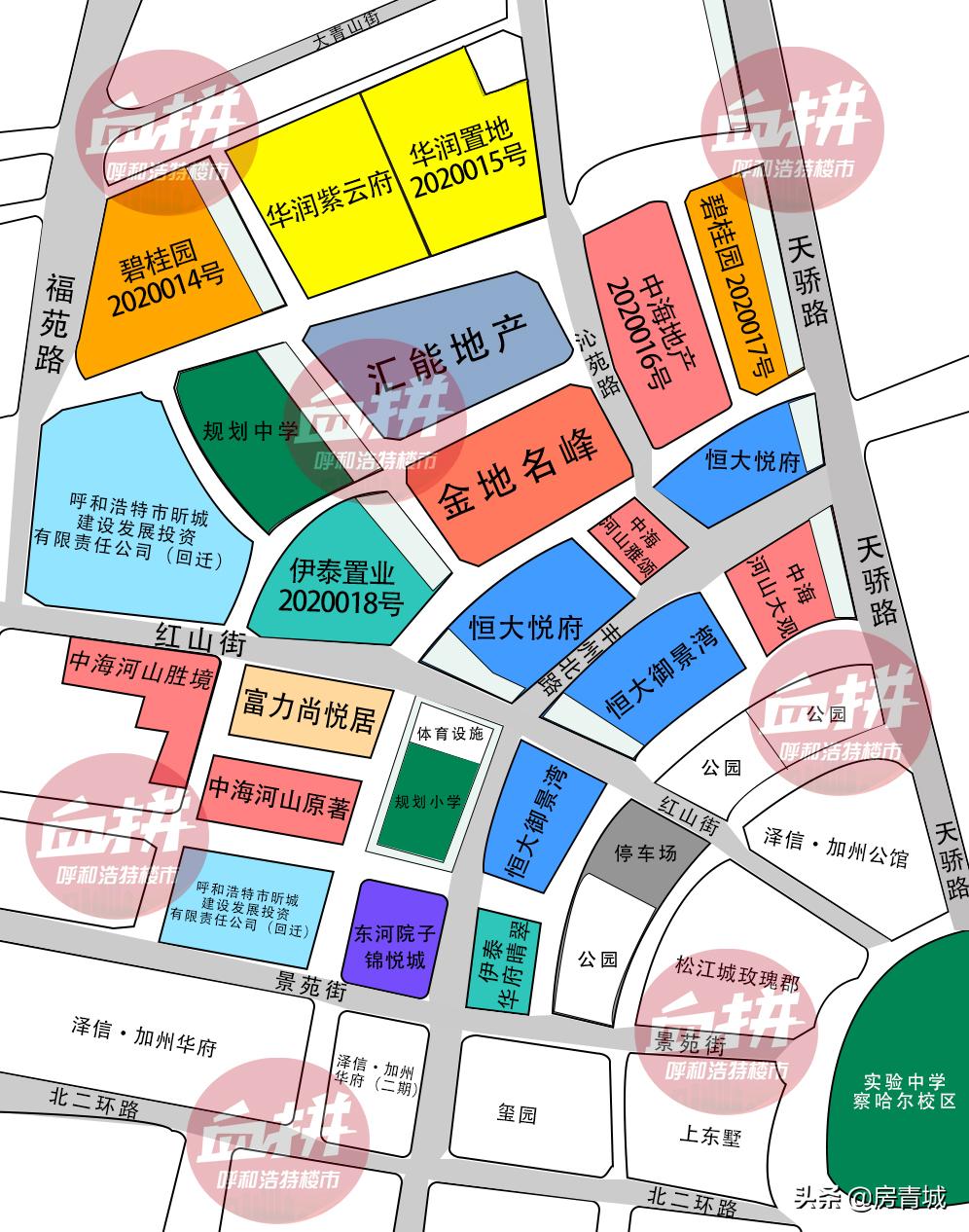 呼市第二次土拍吸金超15亿,呼市5859号地土拍结果