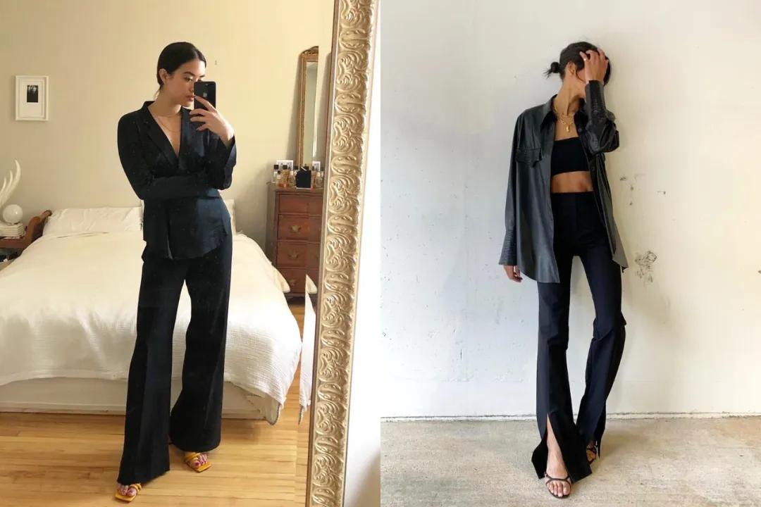 马蹄裤和喇叭马蹄裤哪个更显腿长,高腰显瘦马蹄裤