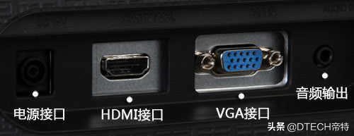 图片说明S端子、分量接口、VGA、BNC、RCA、DVI、HDMI、DP接口
