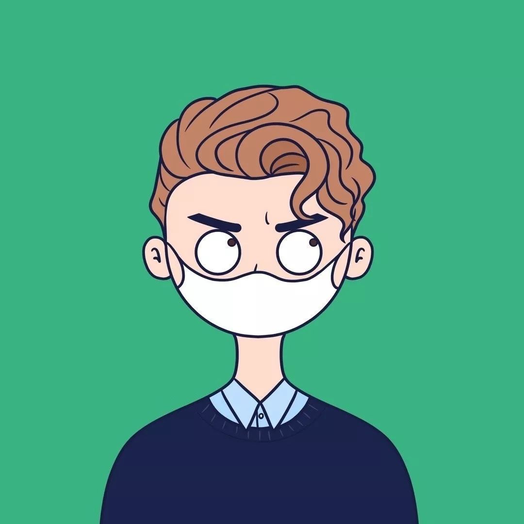 戴口罩的头像男单个,戴口罩男头像