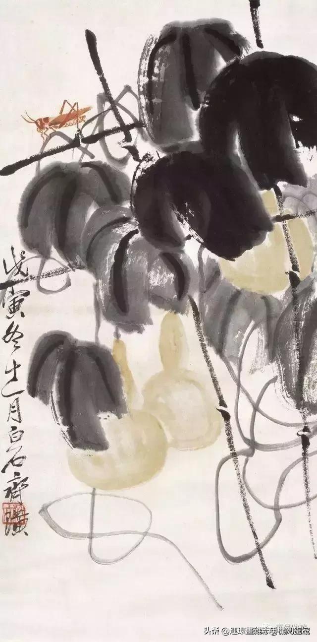 齐白石葫芦精品图片,齐白石葫芦国画