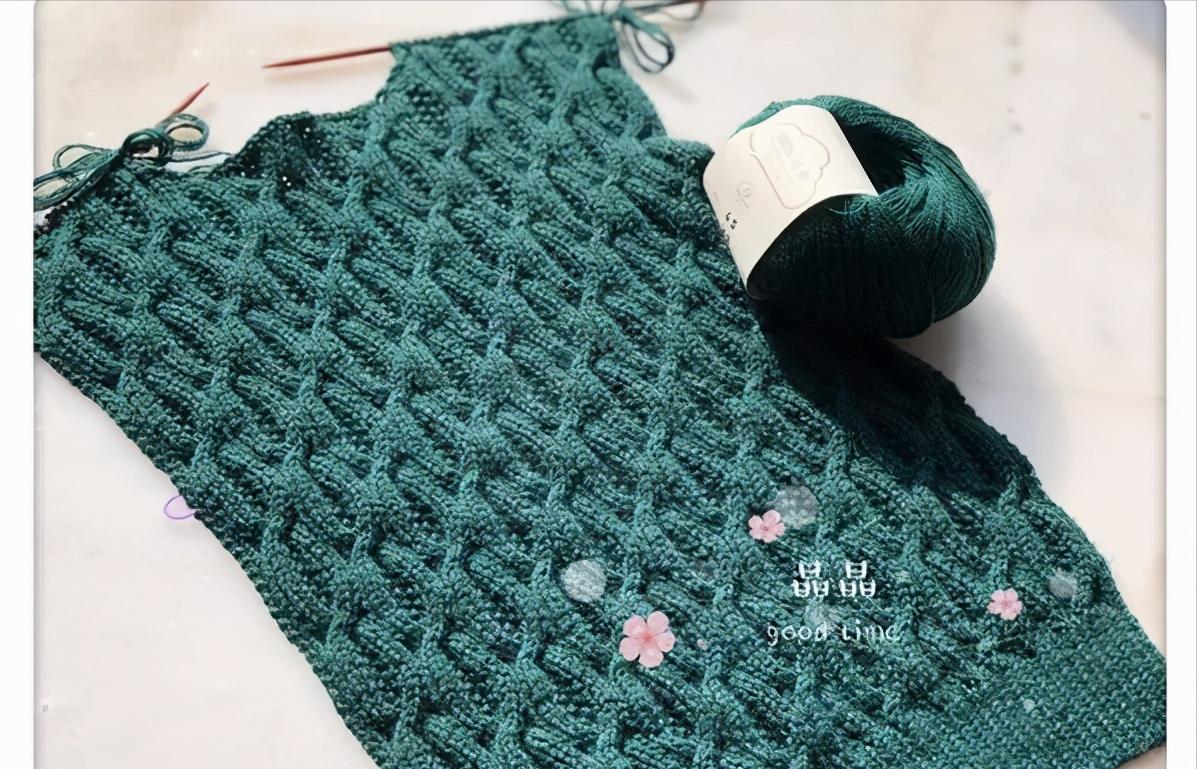 棒针钩织儿童套头毛衣全教程视频,棒针女童圆肩套头裙摆毛衣视频