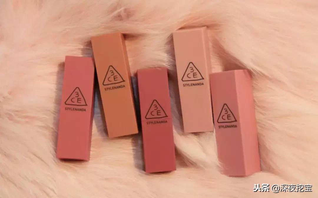 美妆3ce口红最火的几个色,韩妆口红3ce