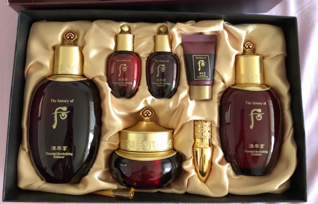 whoo化妆品套装系列天气丹,whoo天气丹花献水乳三件套