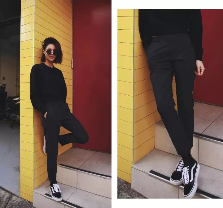 45套极简主义的黑白灰穿搭,黑白极简穿搭高级又有范儿