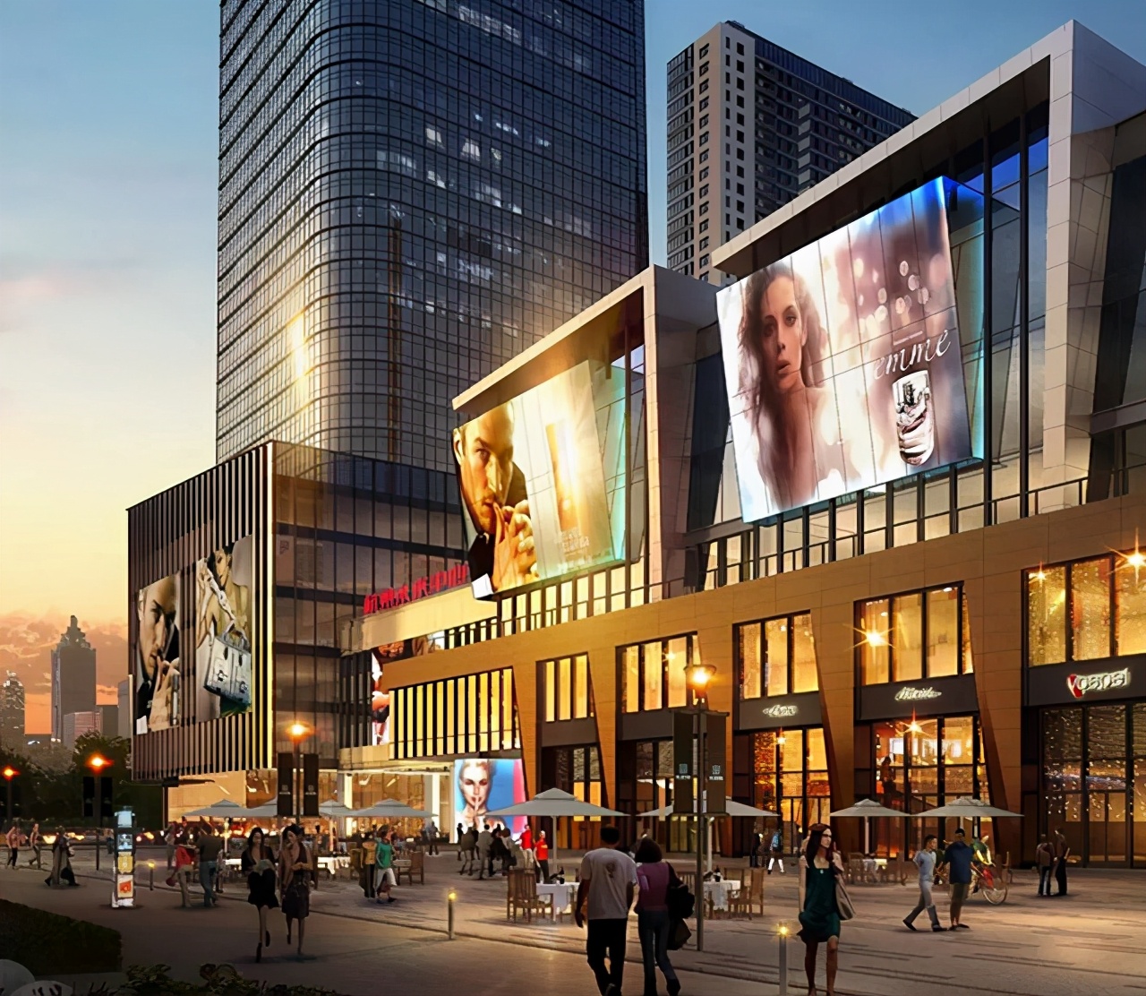 杭州未来科技城奥克斯广场,杭州奥克斯广场改万达