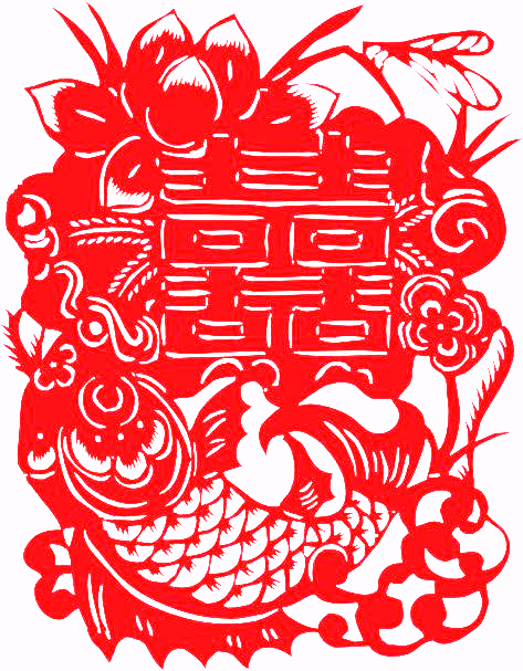 对称图形剪纸窗花,民俗窗花介绍