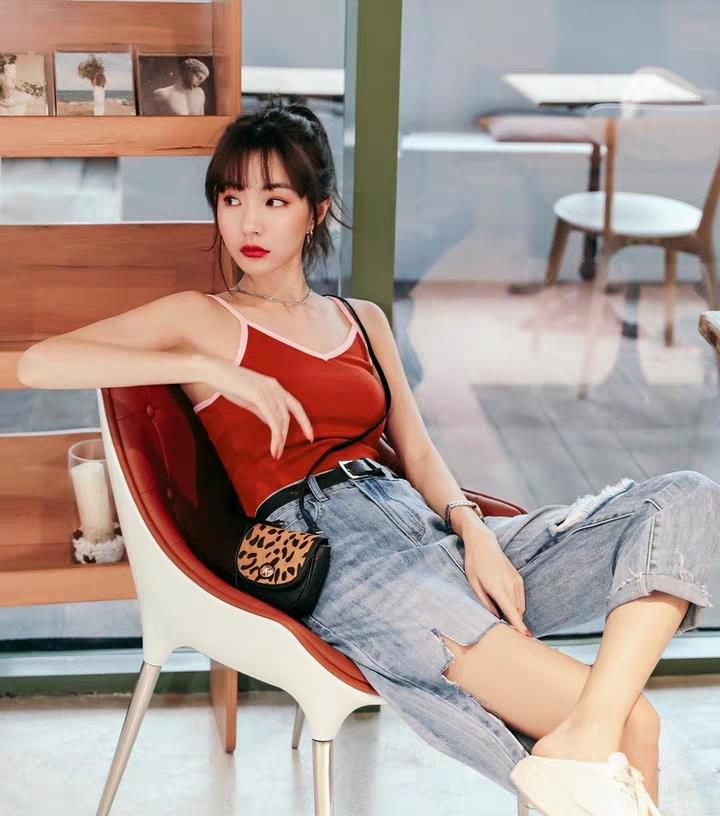 夏天针织背心搭配,好看的潮流背心