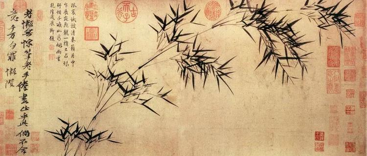 大师画竹里馆,大师画竹欣赏