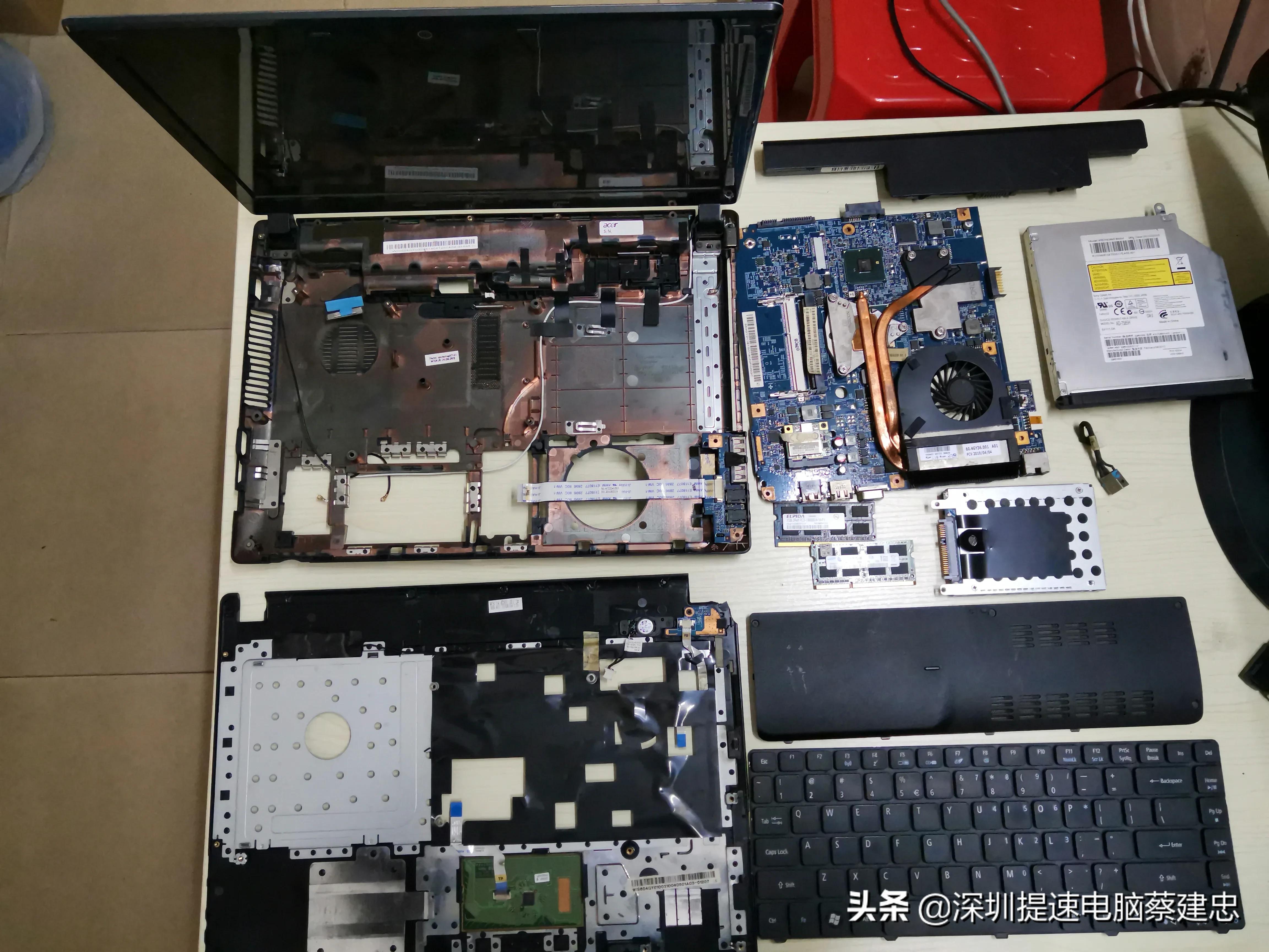 宏碁笔记本电脑4741g更换cpu,老款宏碁笔记本拆机升级