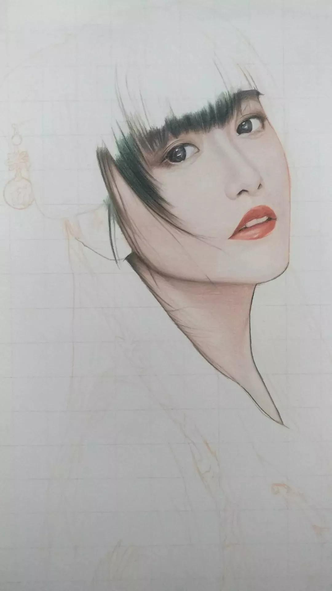 古风红衣女子怎么画,画古风红衣女子