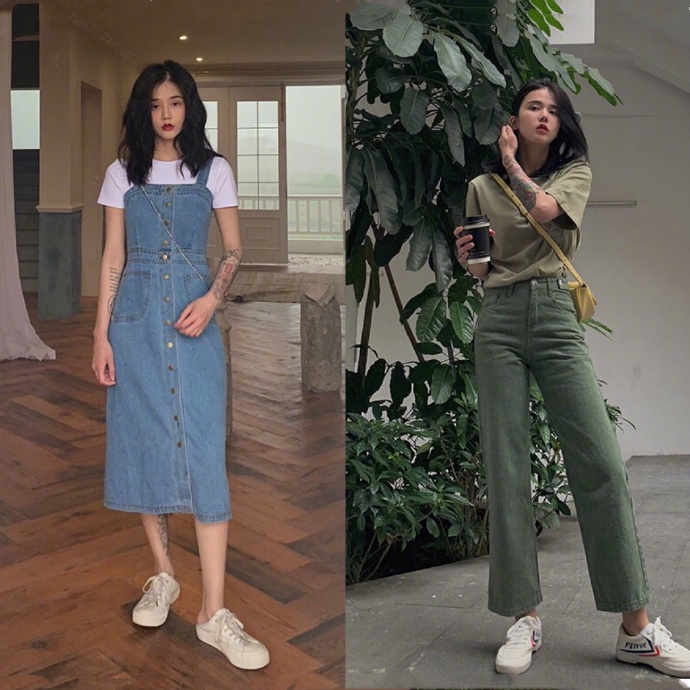 个子矮穿老爹裤紧身,个子矮瘦人穿老爹裤好看吗