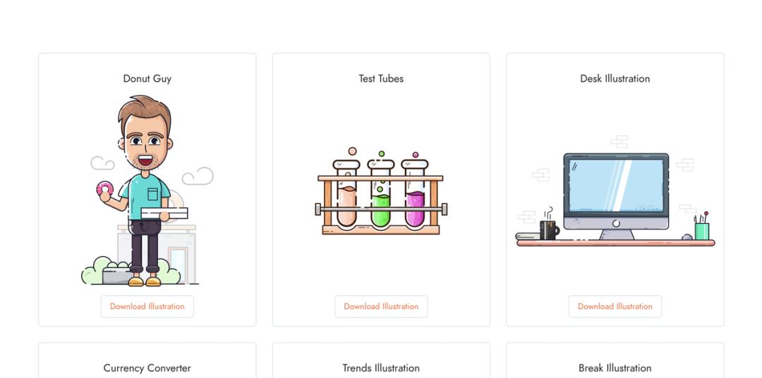 免费商用插画网站,插画素材网站免费