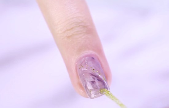 琥珀晕染美甲,晕染美甲教程大全