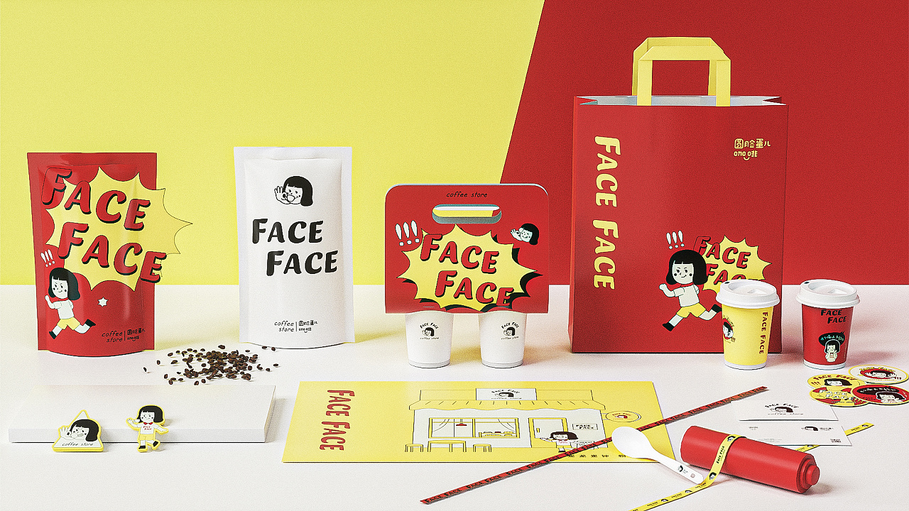 圆脸蛋儿咖啡品牌|这个IP设计有够可爱的