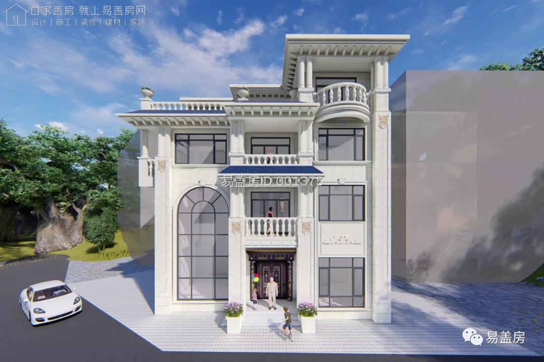 11.9m×12.2m,福建泉州豪华雅致的欧式别墅