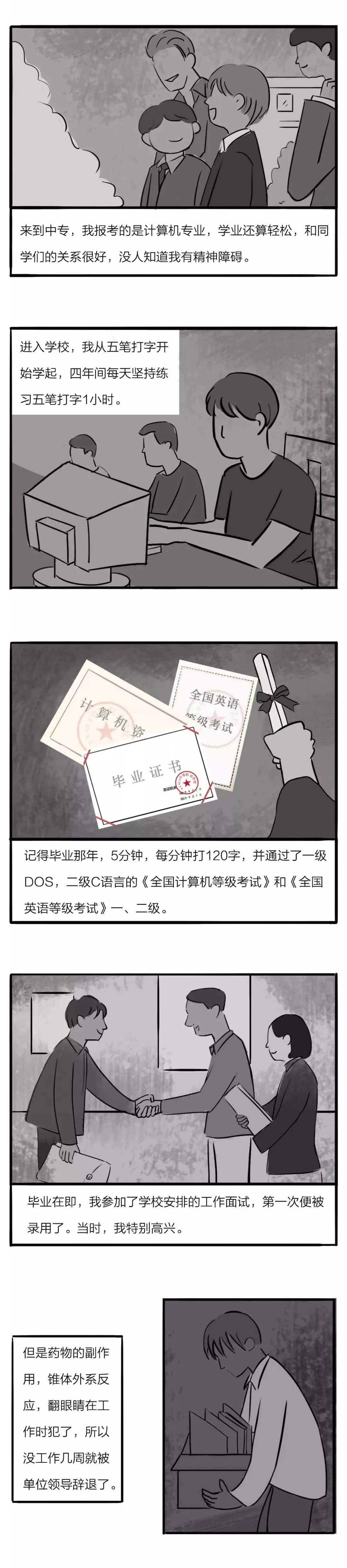 精神病漫画图解,精神分裂症漫画科普