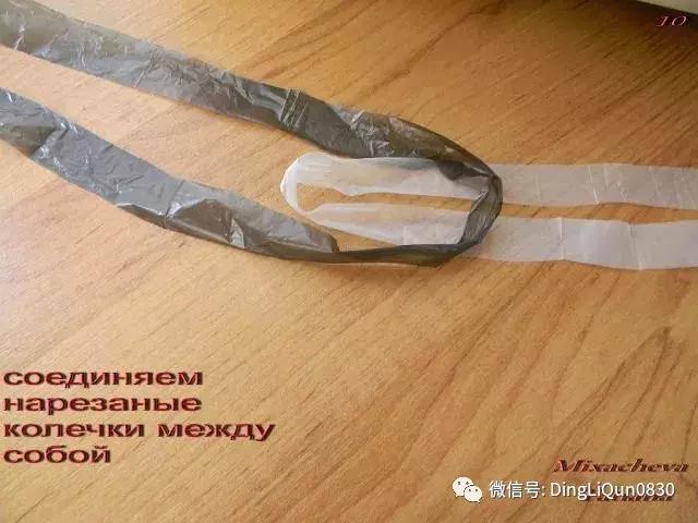 塑料袋编拖鞋,毛线编织浴花袋