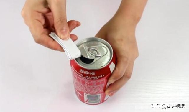 易拉罐可乐拉环断了怎么办,花生牛奶易拉罐拉环断了怎么开