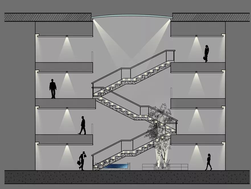 华润金融中心大厦,中银大厦外墙灯光设计