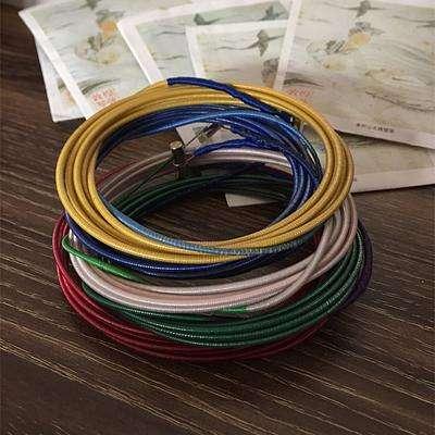 古筝红色琴弦和绿色琴弦的区别,古筝上的弦为什么颜色不同